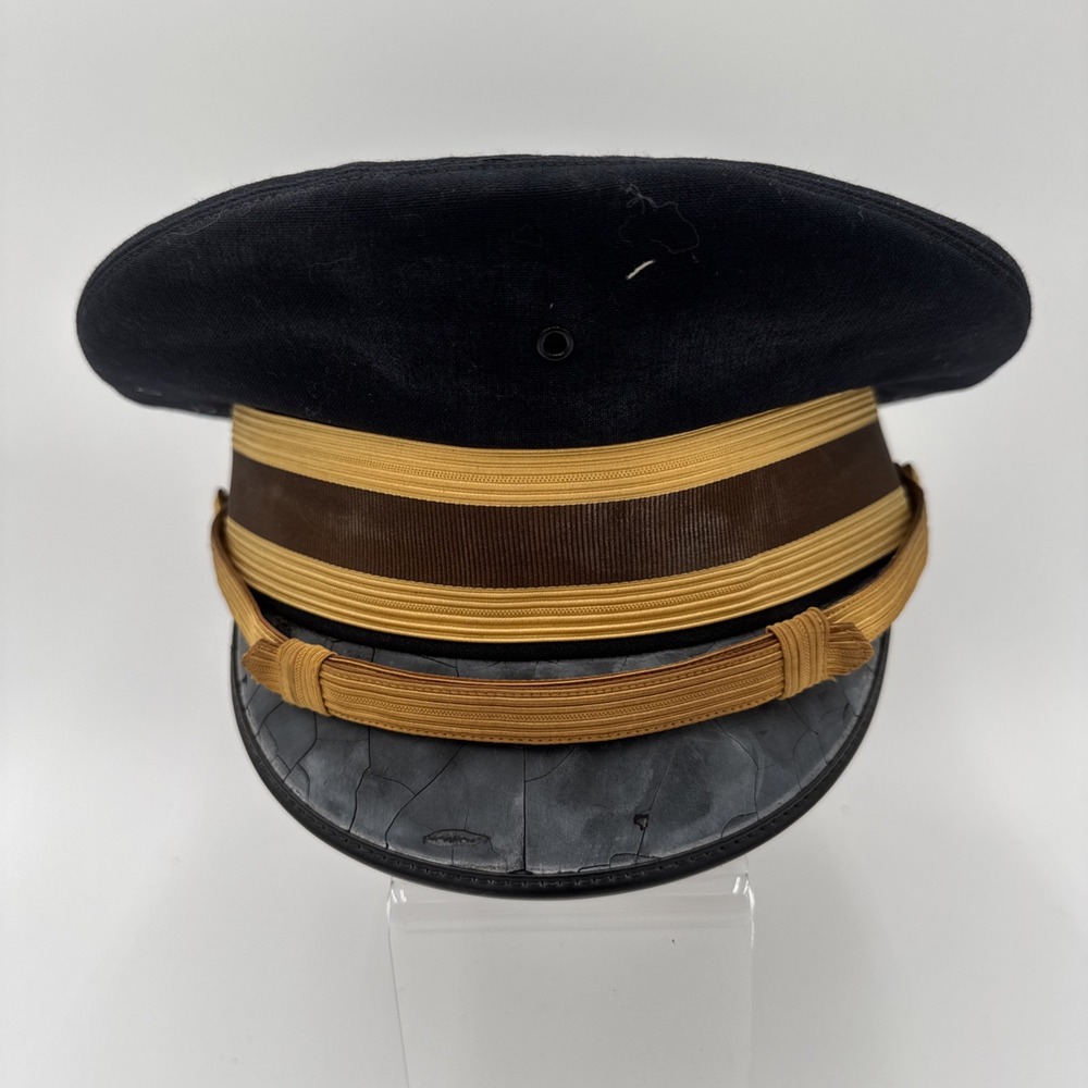 VTG US Army Officer Dress Hat Aviation Flight Ace 7 3/8 Mens All Wool Bancroft